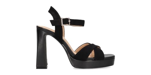 Etika Damensandalen mit hohem Absatz 90013 in Schwarz, Schwarz , 38 EU von Etika