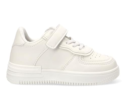 Etika Sportschuhe für Kinder, Freizeitschuhe mit selbsthaftendem Verschluss, bequem und praktisch für Schule und den täglichen Gebrauch, Modell 52447, weiß, 35 EU von Etika