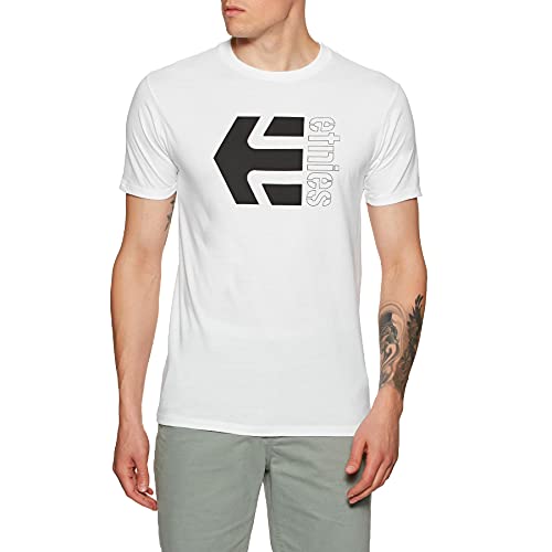 Etnies Corp Combo Mens Short Sleeve T-Shirt Medium White Black von Etnies