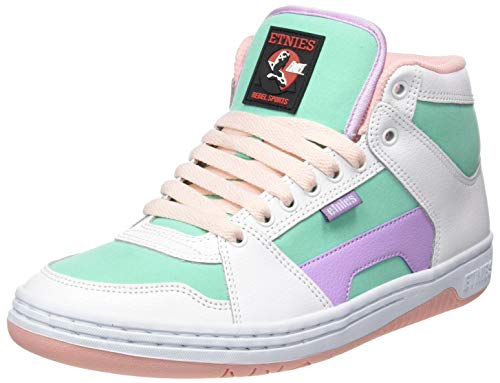 Etnies Damen Mc Rap High W's Skate-Schuh, Weiss Grün, 35 EU von Etnies