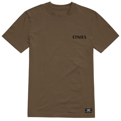 Etnies Dystopia Font T-Shirt, Braun, Braun, Mittel von Etnies