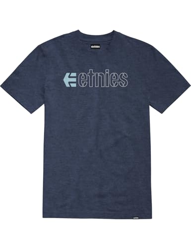 Etnies Ecorp Kurzarm-T-Shirt in Marineblau/Heidekraut, Marineblau/Heidekraut, L Etnies Ecorp Kurzarm-T-Shirt in Marineblau/Heidekraut, Marineblau/Heidekraut, L von Etnies