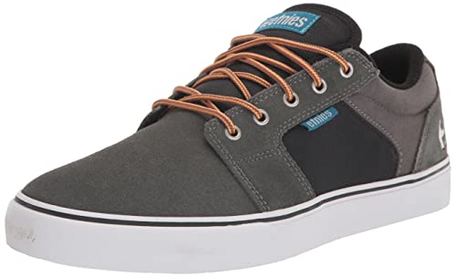 Etnies Herren Barge Ls Skate-Schuh, Grau Schwarz Gelb, 37 EU von Etnies