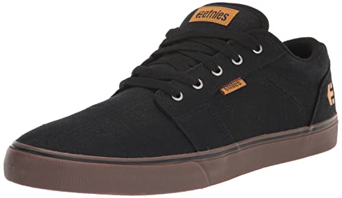 Etnies Herren Barge Ls Skate-Schuh, Schwarzes Gummi Silber, 37.5 EU von Etnies