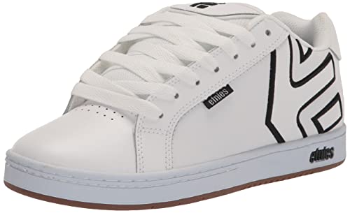 Etnies Herren Fader Skate-Schuh, Weißer Schwarzer Gummi, 49 EU von Etnies