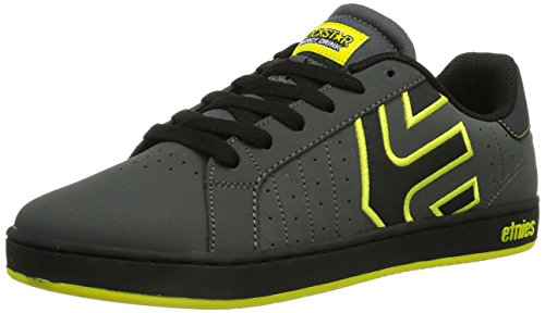 Etnies Herren Rockstar Fader LS Skateboardschuhe, Grau (038/GREY/BLACK/YELLOW) von Etnies