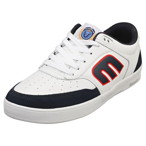 Etnies Herren The Aurelien Michelin Low Top Skateschuh, Weiß/Marineblau/Rot, 43 EU von Etnies