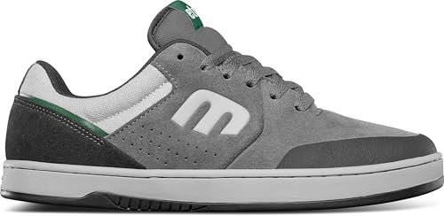Etnies Marana – Skate Pro Iconic, verstärkte Michelin-Sohle, tägliche Sneaker, 3-mal langlebiger, die Robustheit wurde noch verstärkt, Grau / Schwarz, 45 EU von Etnies