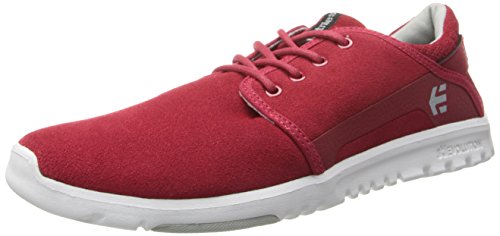 Etnies SCOUT, Herren Hallenschuhe - Rot (608/RED/GREY/WHITE), 45 EU (10 Herren UK) von Etnies