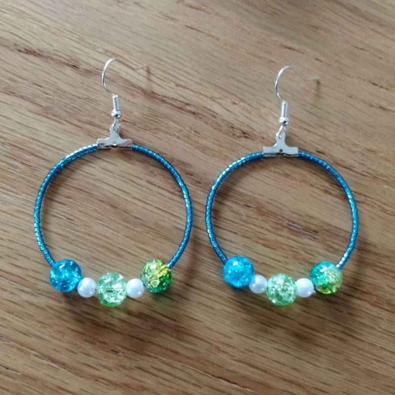 Lagunenblaue Kreolen Lagunenblaue Kreolen von EtnikSoChic