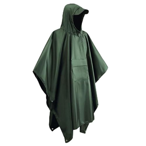 Etomvoop Regenponcho Erwachsene Wasserdicht Regenmantel Leicht Wiederverwendbar Herren Wasserdicht Regenmantel 3 in 1 Multifunktions Regenschutz für Outdoor Wandern Camping Radfahren Reisen, von Etomvoop