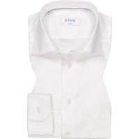 ETON Herren Hemd weiß Baumwolle Classic Fit von Eton