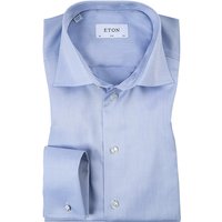 ETON Herren Hemd blau Baumwolle Slim Fit von Eton