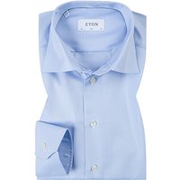 ETON Herren Hemd blau Baumwolle Slim Fit von Eton