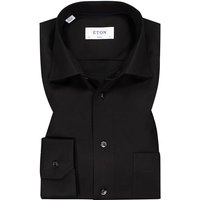 ETON Herren Hemd schwarz Baumwolle Classic Fit von Eton