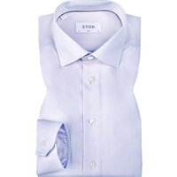 ETON Herren Hemd violett Baumwolle Slim Fit von Eton