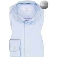 ETON Herren Hemd blau Mikrofaser von Eton