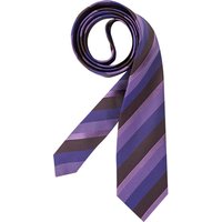 ETON Herren Krawatte violett Seide College-Streifen von Eton