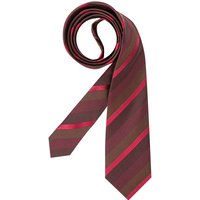 ETON Herren Krawatte rot Seide College-Streifen von Eton