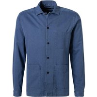 ETON Herren Overshirt blau Baumwolle von Eton