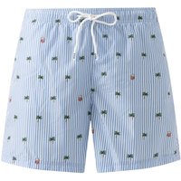 Eton Badehose mit Streifen- und Palmenmuster und Stretch-Futter in XXL von Eton
