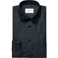 Eton Bügelfreies Twill-Hemd mit Tartan-Muster, Medium in L von Eton