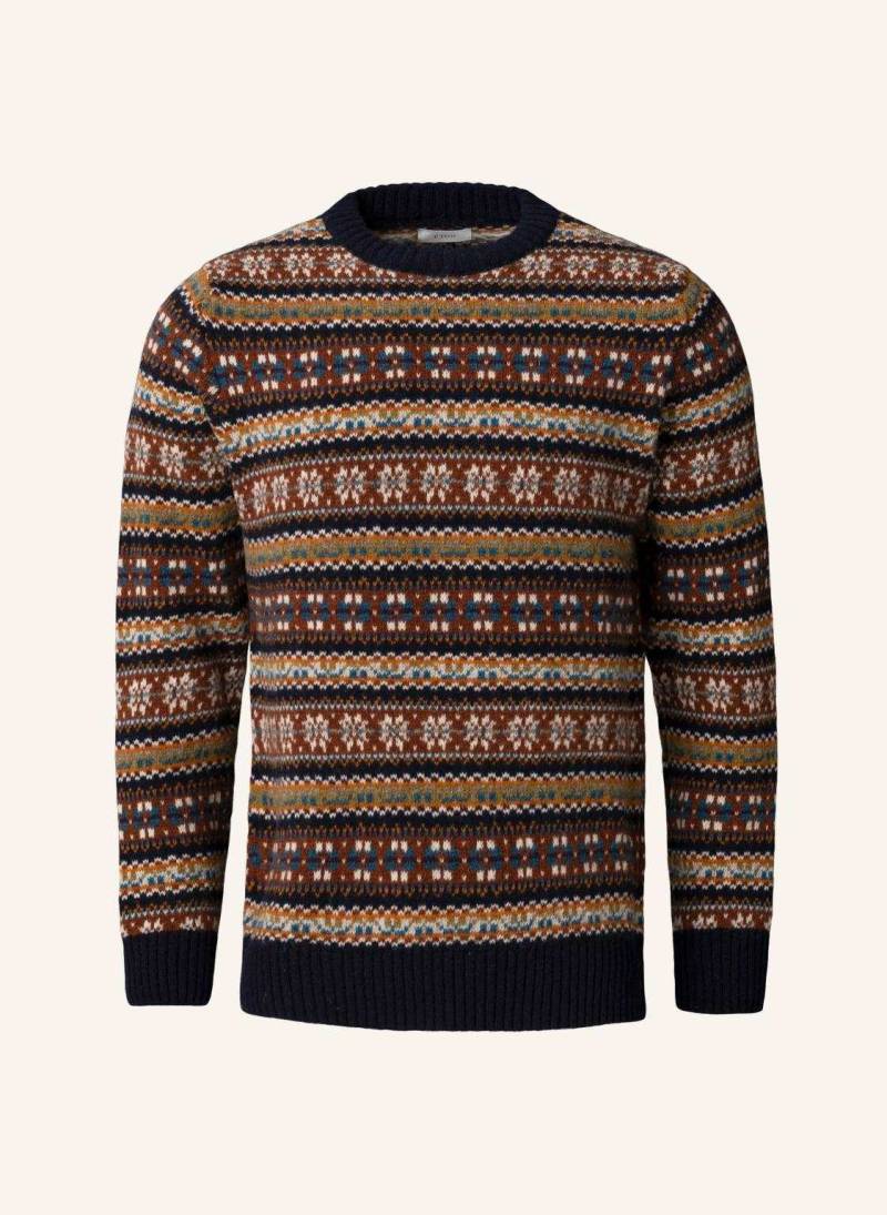 Eton Fair-Isle-Pullover beige von Eton