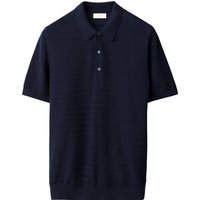 Eton Feintrick-Poloshirt mit horizontalen Streifen in L von Eton