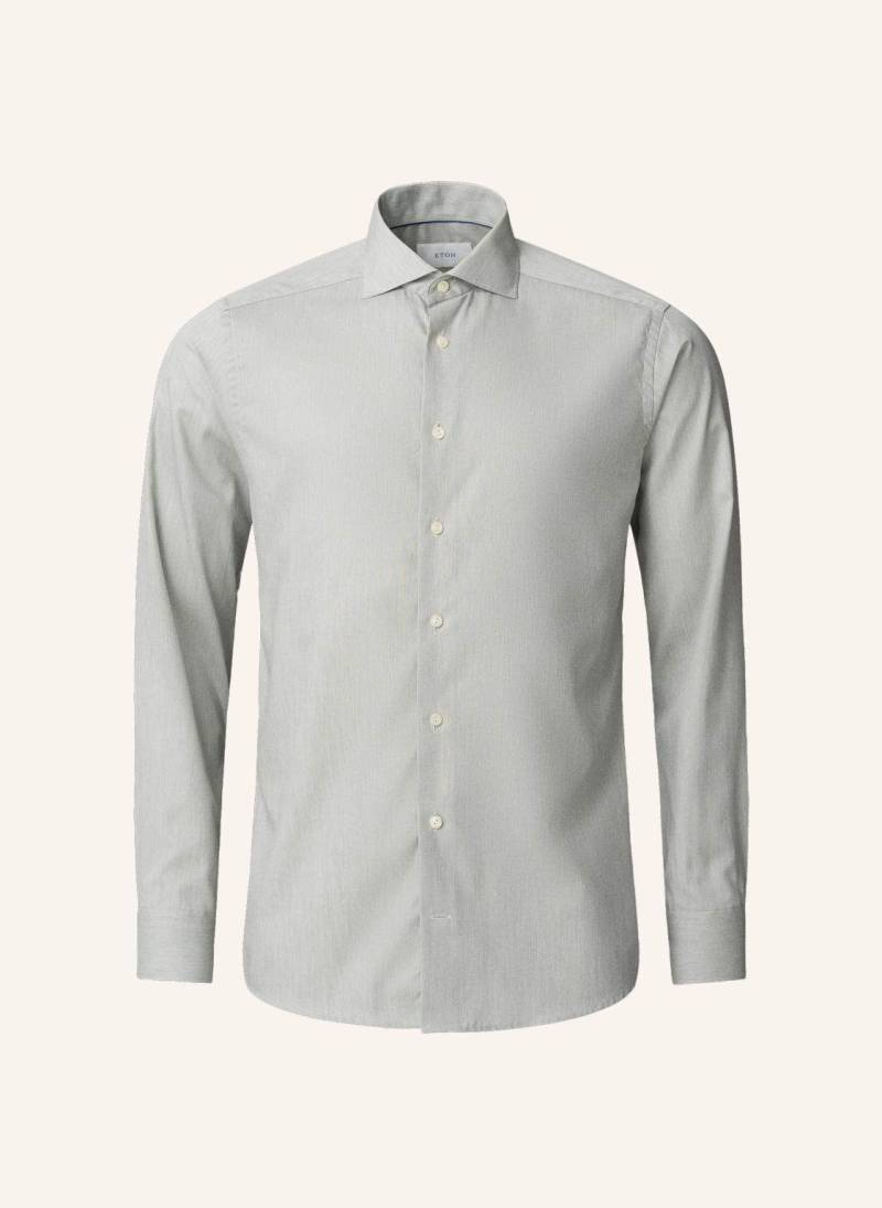 Eton Fine Twill-Hemd Contemporary Fit gruen von Eton