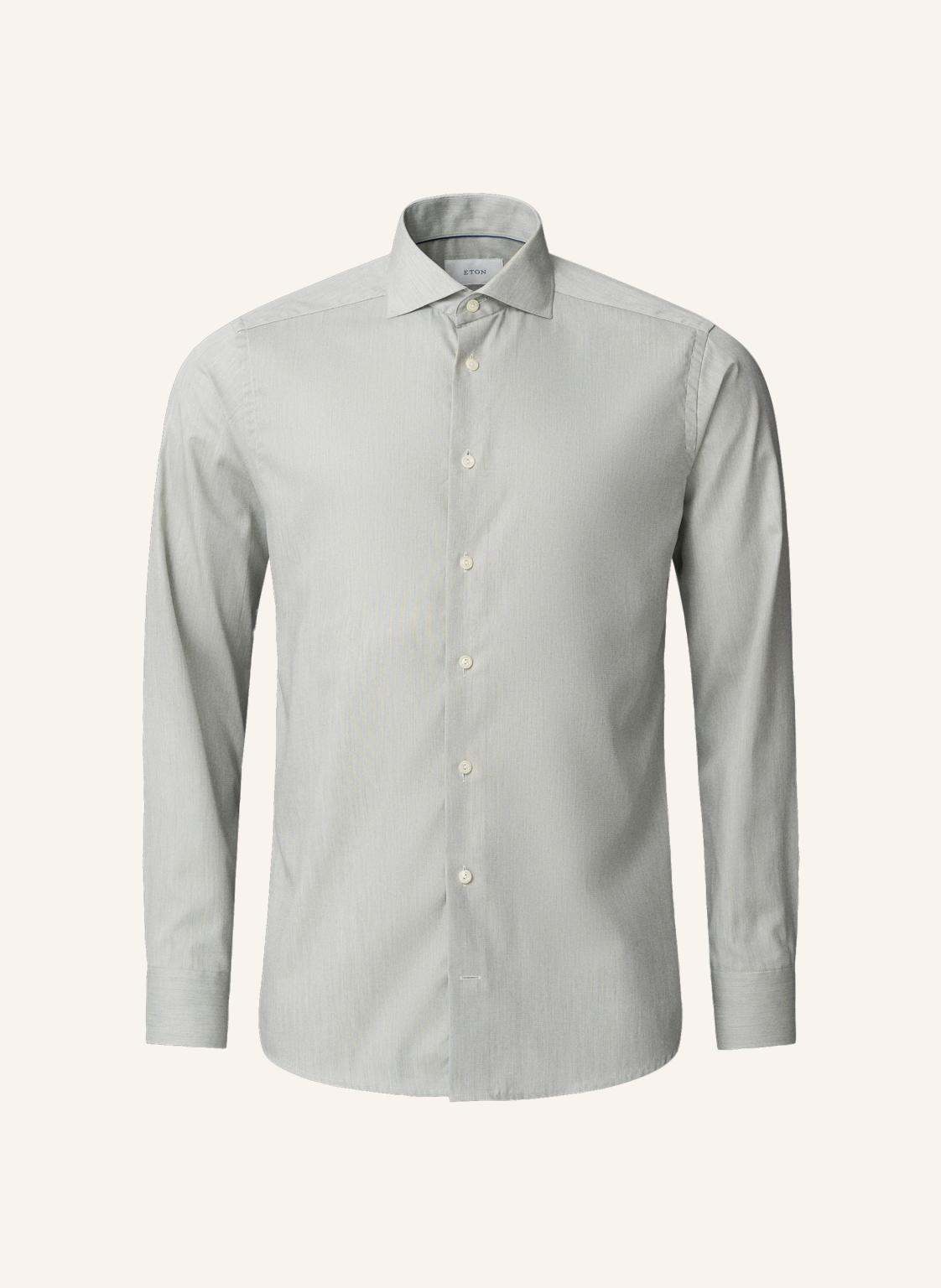 Eton Fine Twill-Hemd Slim Fit gruen von Eton