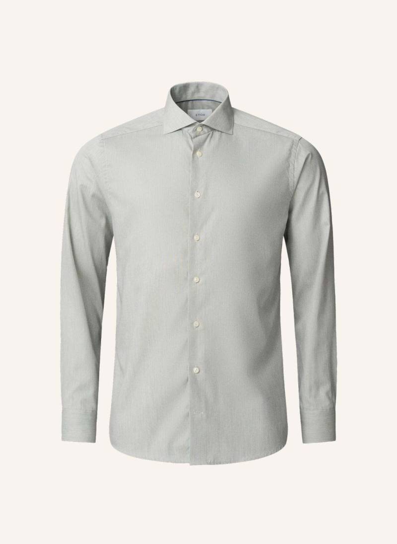 Eton Fine Twill-Hemd Slim Fit gruen von Eton