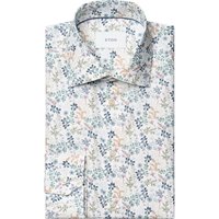 Eton Glattes Twill-Hemd mit floralem Muster und Kentkragen, Classic in 41 von Eton