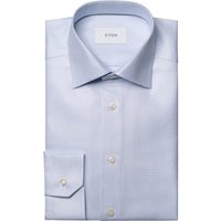 Eton Hemd aus Bio-Baumwolle mit Pepita-Muster, Contemporary Fit in 39 von Eton