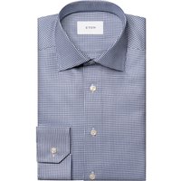 Eton Hemd aus Bio-Baumwolle mit Pepita-Muster, Contemporary Fit in 40 von Eton