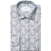 Eton Knitterfreies Hemd mit Paisley-Muster und Lyocell-Anteil, Contemporary Fit in 45 von Eton