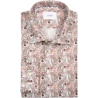 Eton Knitterfreies Hemd mit Paisley-Muster und Lyocell-Anteil, Slim von Eton