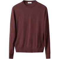 Eton Leichter Pullover aus extrafeiner Merinowolle mit O-Neck in L von Eton