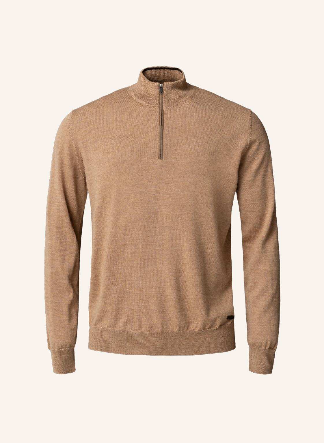 Eton Quarter-Zip-Strickpullover gelb von Eton