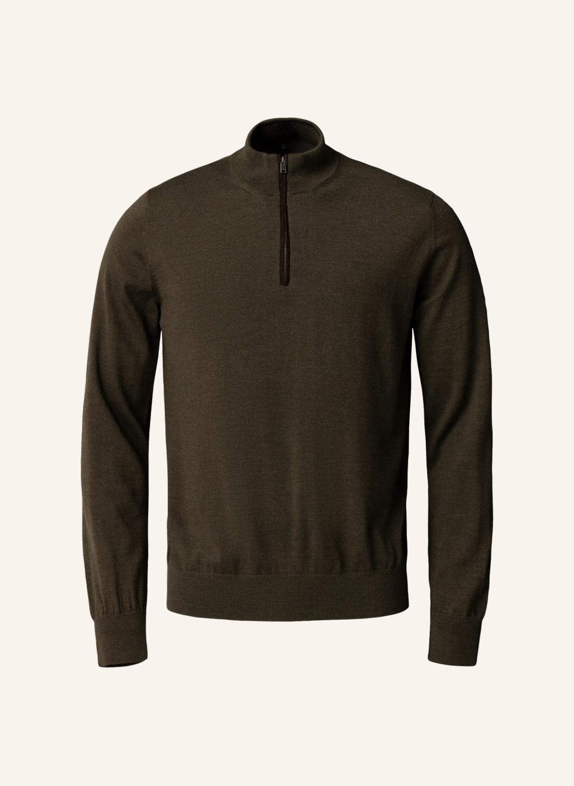 Eton Quarter-Zip-Strickpullover gruen Eton Quarter-Zip-Strickpullover gruen von Eton