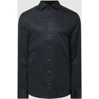 Eton Regular Fit Business-Hemd aus Twill in Black, Größe 39 von Eton