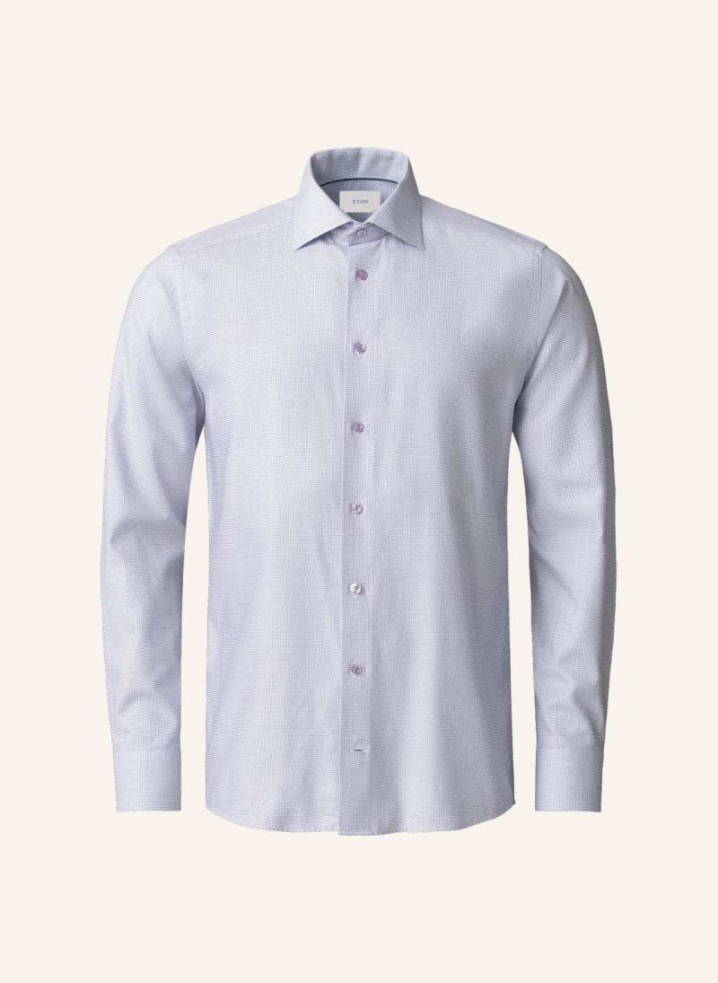 Eton Semi Solid Dobby Hemd Slim Fit pink von Eton