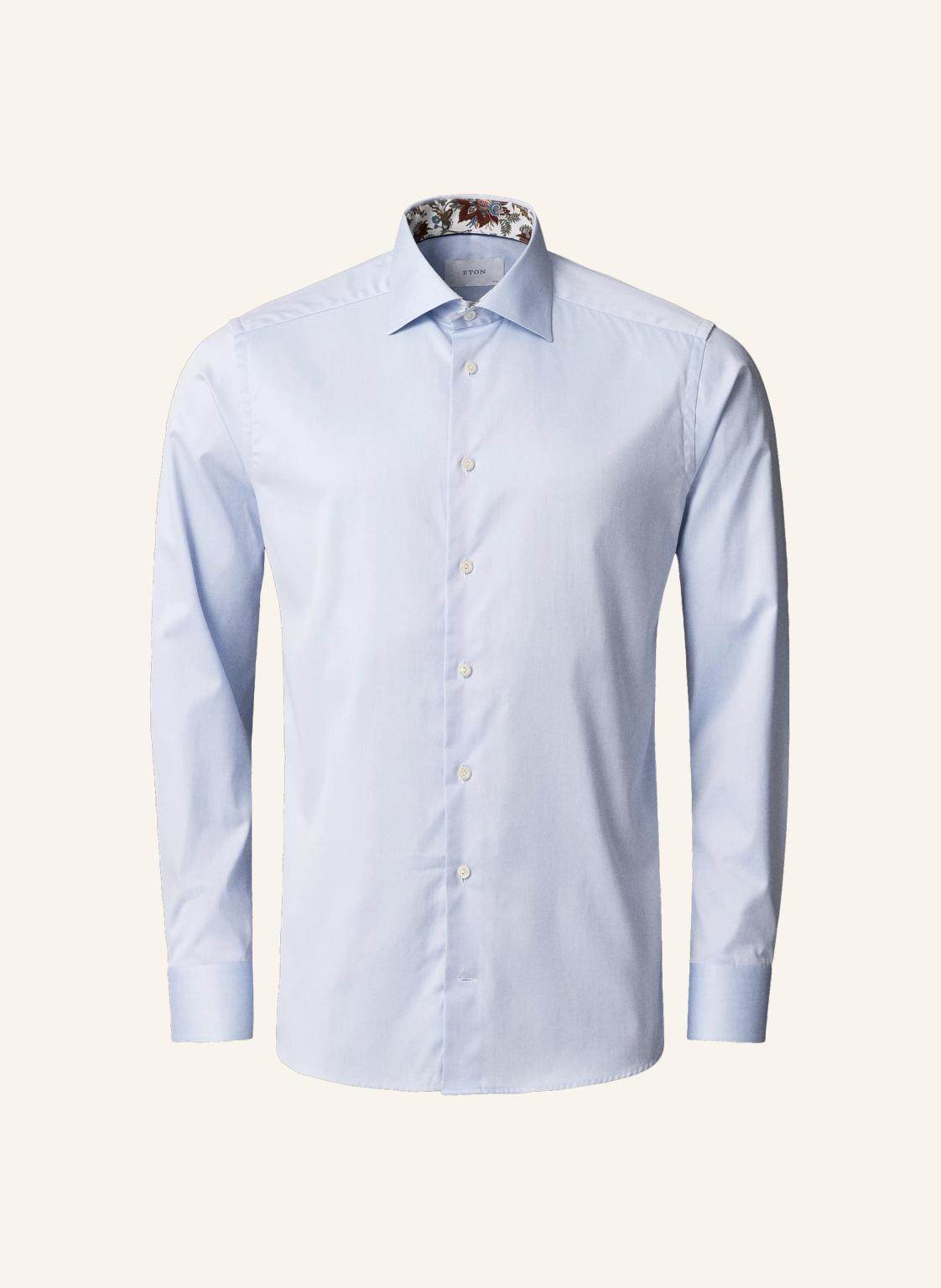 Eton Signature-Twill-Hemd Contemporary Fit blau von Eton