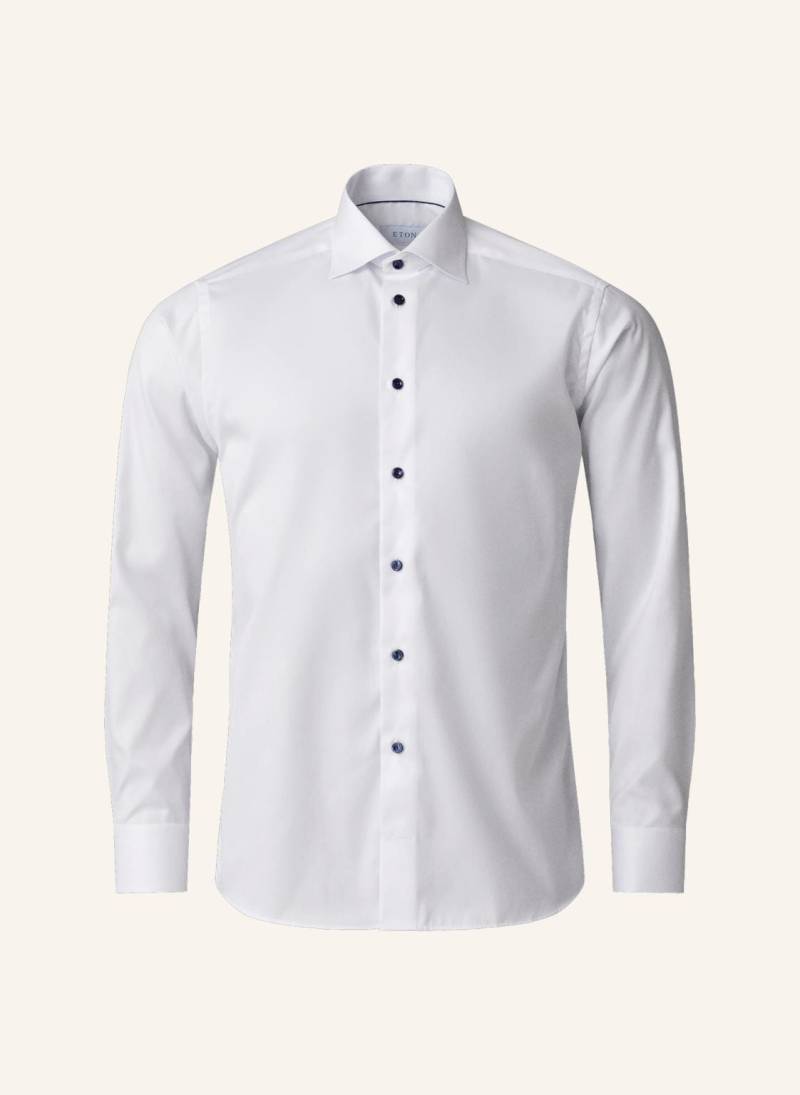 Eton Signature-Twill-Hemd Contemporary Fit weiss von Eton