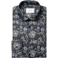 Eton Signature-Twill-Hemd mit floralem Print, Slim in 41S von Eton