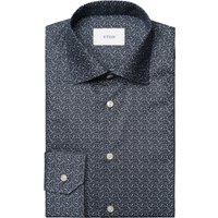 Eton Signature-Twill-Hemd mit floralem Print, Slim in 42S von Eton