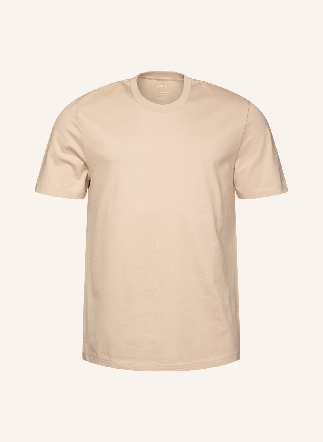 Eton Single-Jersey-T-Shirt beige von Eton