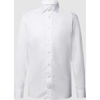 Eton Slim Fit Business-Hemd aus Twill in Weiss, Größe 42 von Eton