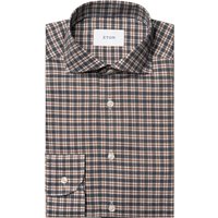Eton Softes Signature-Flanell-Hemd mit Karomuster, Slim in 42S von Eton