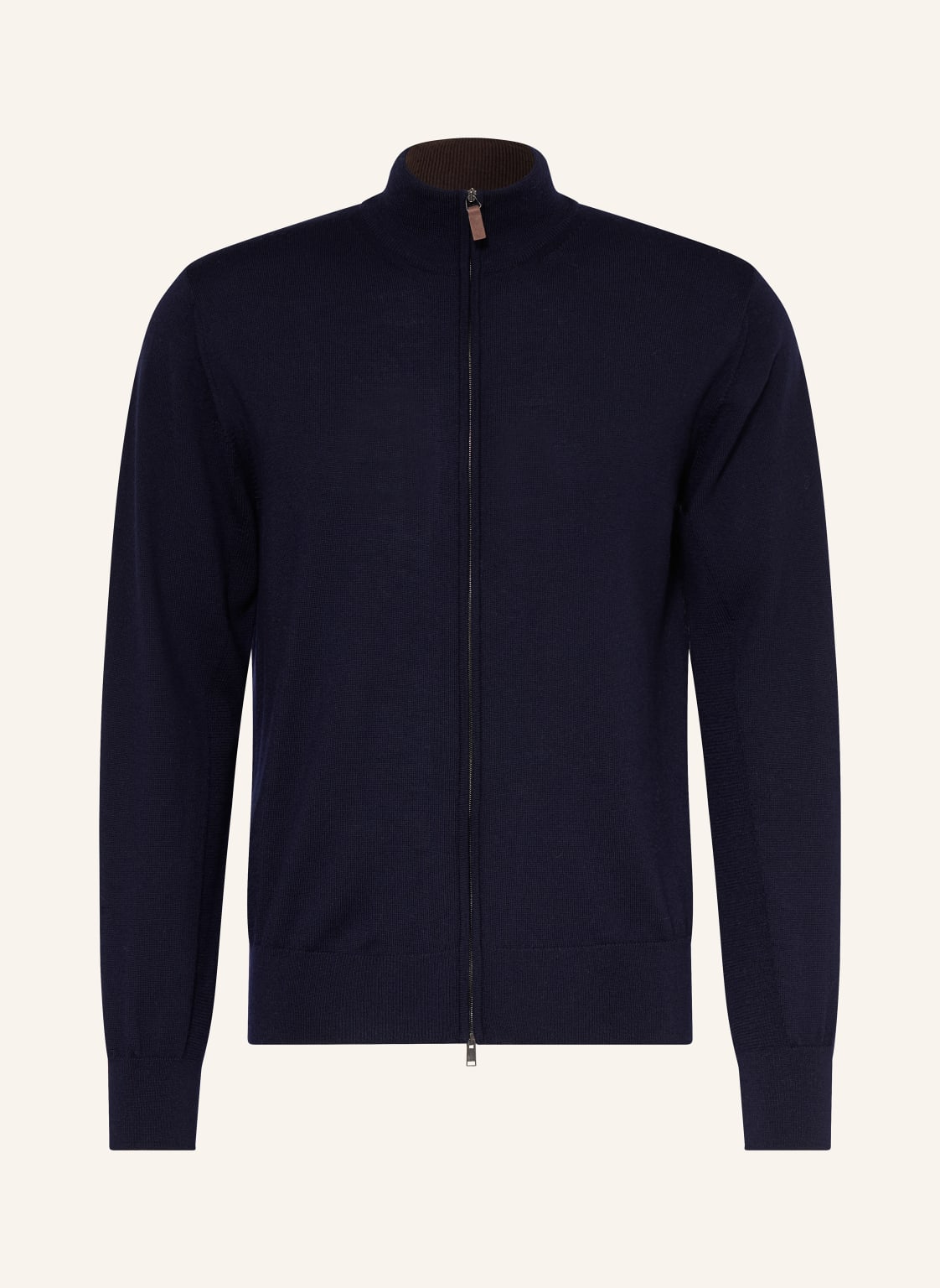 Eton Strickjacke Aus Merinowolle blau von Eton