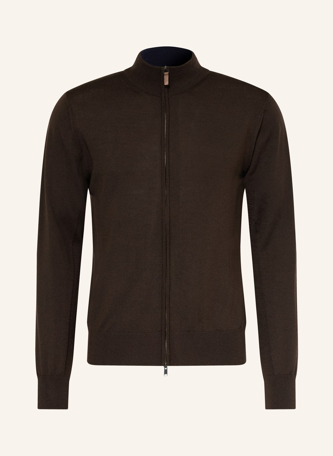 Eton Strickjacke Aus Merinowolle braun von Eton